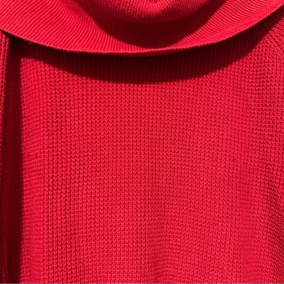 Michael Kors red cowl neck sweater size L - Picture 2 of 6